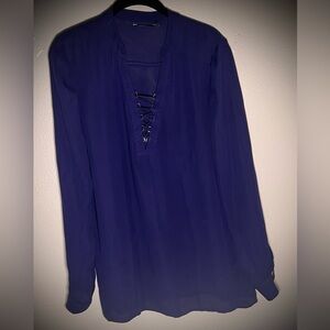Blue Marciano Long Sleeve Blouse